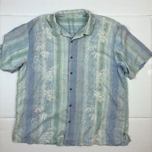 Tommy Bahama 100% Silk Button Down